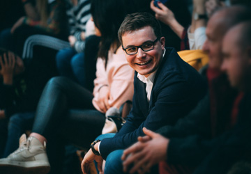 Marek Kaczyński podczas spotkania z mieszkańcami Gminy Dobra